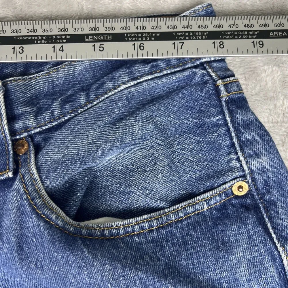Levi’s 501 Jeans Mens 38x30 Blue Button Fly Straight Leg WPL 423 Vintage Denim